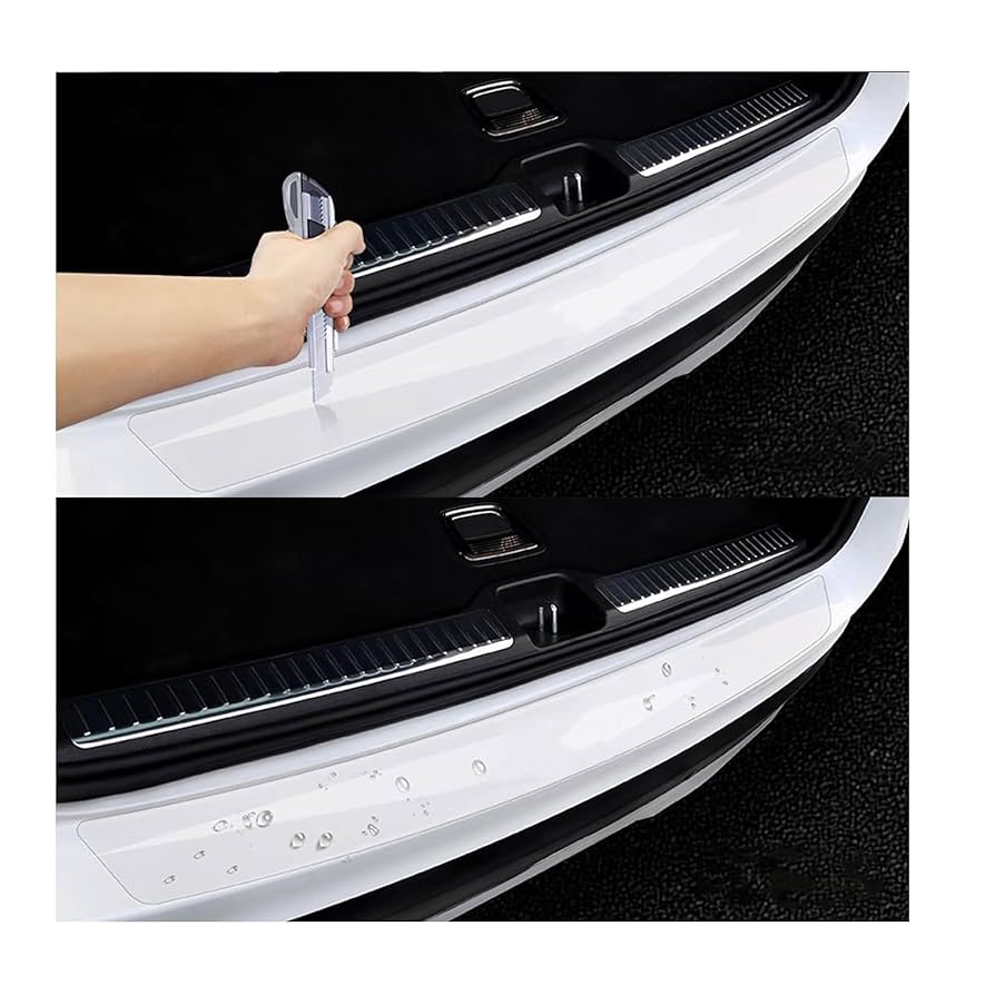 Amazon | 【透明 ロゴなし】車用リアバンパープロテクター 日産